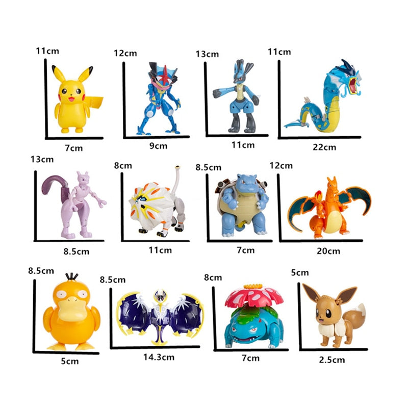 Pokémon Brinquedo Articulado Original - Vem Com Pokebola (A partir de